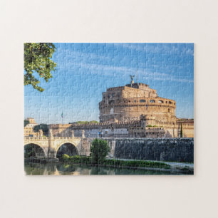 Puzzle Ponte y el castillo de Sant'Angelo al amanecer - R