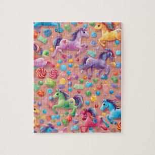 Puzzle Pony colorido lindo