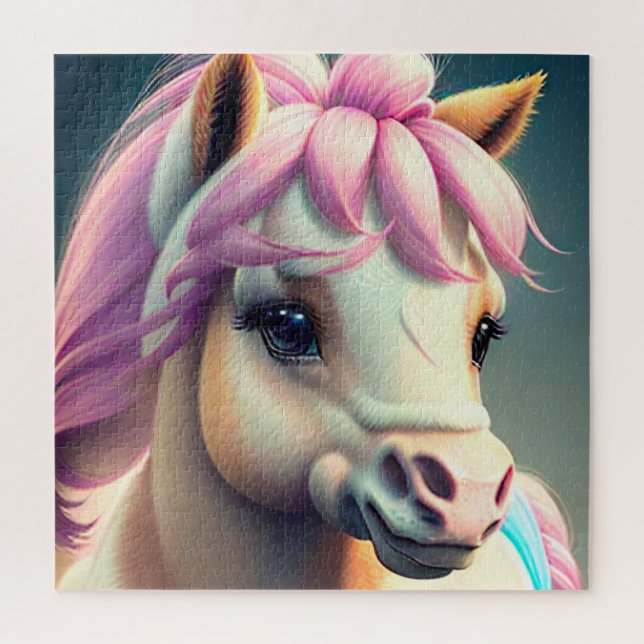 Puzzle Pony Espíritu 3D 1 (Vertical)
