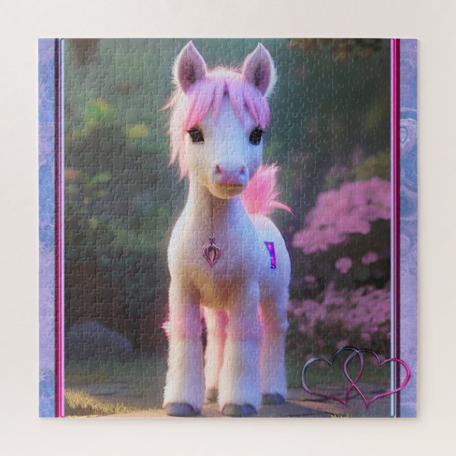 Puzzle Pony Espiritual Cute 3D 10 (Vertical)