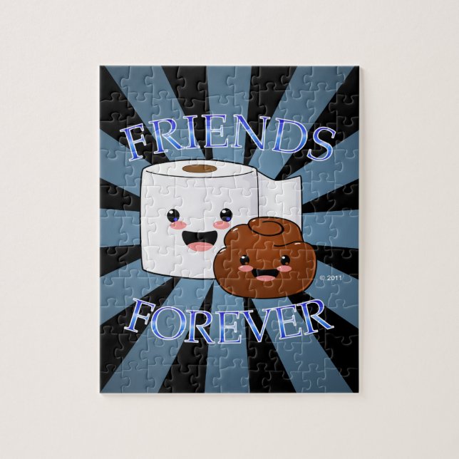 Puzzle Poo y amigos del papel higiénico para siempre (Vertical)