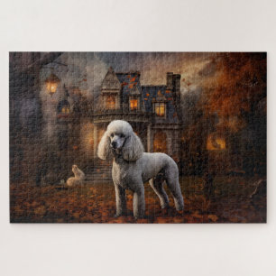 Puzzle Poodle Halloween Scary