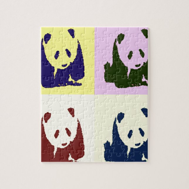 Puzzle Pop Art Baby Pandas (Vertical)