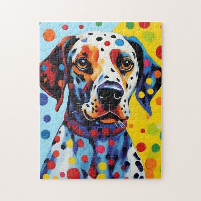 Puzzle Pop Art Dalmatian Dog (Vertical)