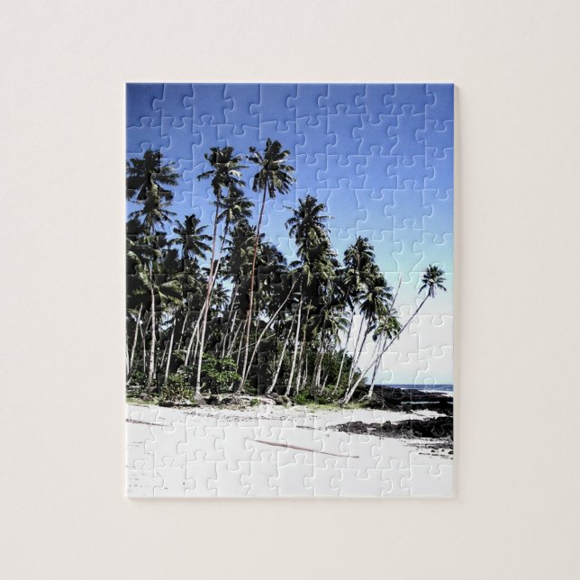 Puzzle Pop Art Isla Hawaii Viajes Playa Palm Trees (Vertical)
