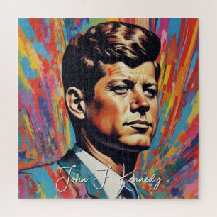 Puzzle Pop Art Jack JFK John F. Kennedy