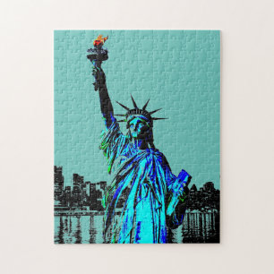 Puzzle Pop Art Lady Liberty
