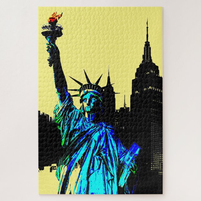 Puzzle Pop Art Lady Liberty (Vertical)