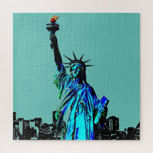 Puzzle Pop Art Lady Liberty