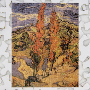 Puzzle Poplares en el camino por las colinas de Vincent v