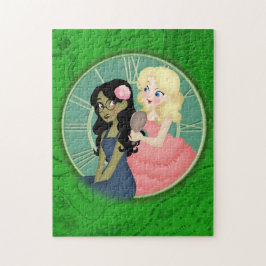 Puzzle popular con rosa