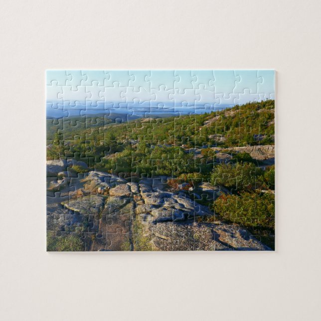 Puzzle Por la mañana sobre la montaña Cadillac en Acadia (Horizontal)