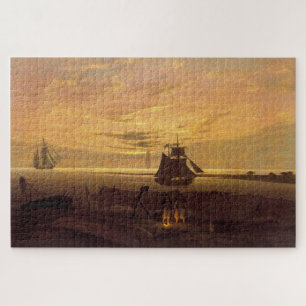 Puzzle Por la noche en el Mar Báltico: Obra maestra de Fr
