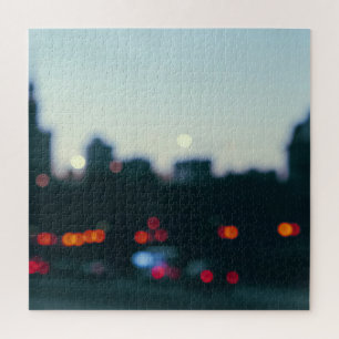 Puzzle Por la noche Varsovia: Silhouette de cristales bor