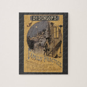 Puzzle Portada de libro antiguo Doctor Dunlop's Family Pr