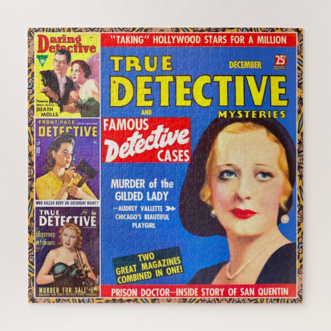 PUZZLE PORTADA DE REVISTA DE PULP VINCULADA ART 1940 (Vertical)