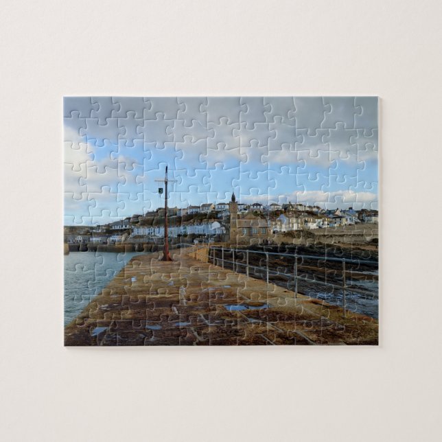 Puzzle Porthleven Cornualles Inglaterra en invierno (Horizontal)
