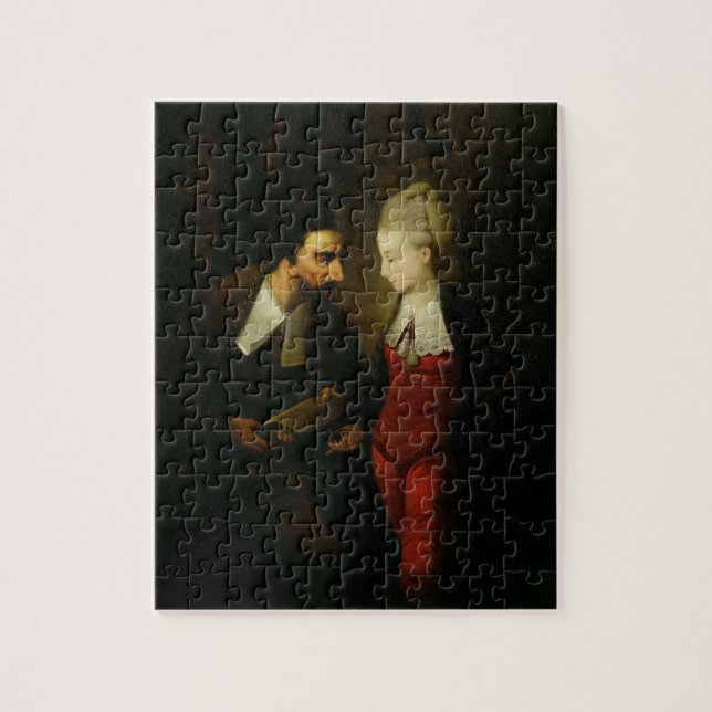 Puzzle Portia y Shylock "del comerciante de Venecia" A (Vertical)