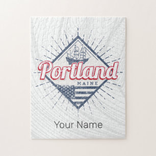 Puzzle Portland Maine City Estados Unidos
