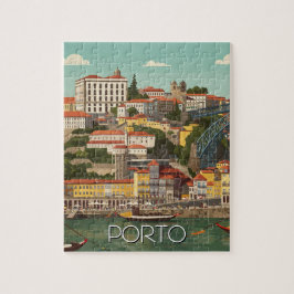 Puzzle Porto Portugal Viaje Resumen Vintage