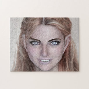 Puzzle Portrait Brunette sonríe joven adolescente