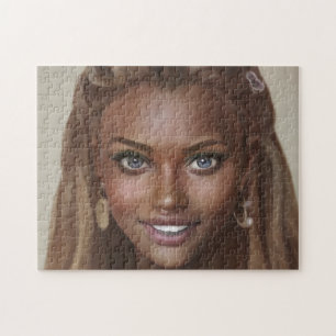 Puzzle Portrait Brunette sonríe joven adolescente