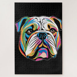 Puzzle Portrait d'un beau bouldogue