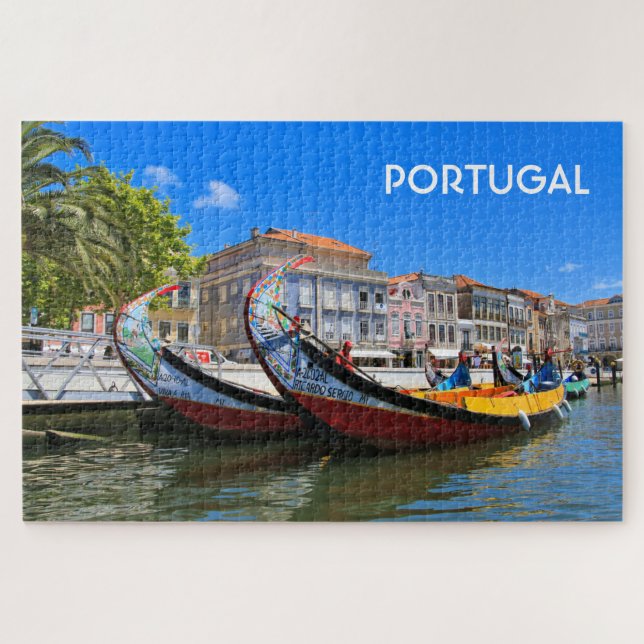 Puzzle Portugal: Dos barcos-canal, Aveiro (Horizontal)