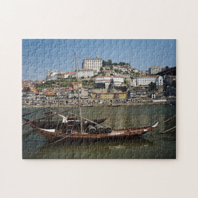 Puzzle Portugal, Oporto, Barco Con Barriles De Vino (Horizontal)
