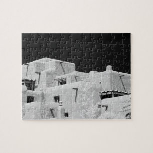 Puzzle Posada de adobe estilo Pueblo en Loretto, Santa Fe