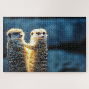 Puzzle Posando meerkats