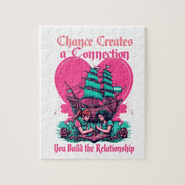 Puzzle Posibilidad de crear conexión, creación de relacio (Vertical)