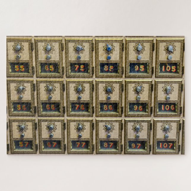 Puzzle Post Office Combination Lock Boxes (Horizontal)