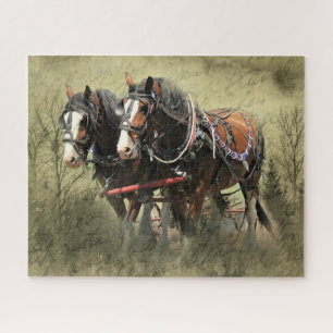 Puzzle Postal de Clydesdale Weathered Vintage