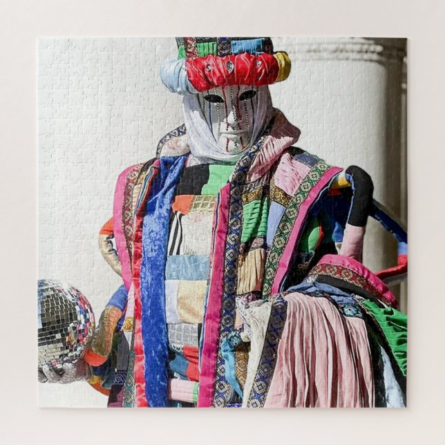Puzzle Postal de colores espectaculares de carnaval venez (Vertical)