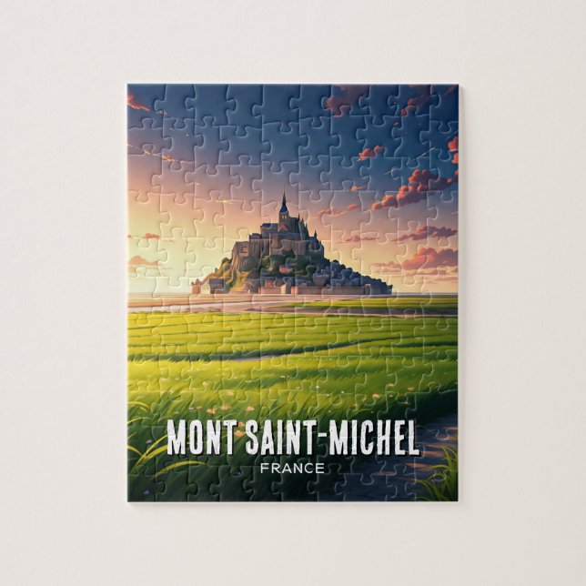 Puzzle Postal de sol Mont Saint-Michel (Vertical)