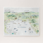 Puzzle Postales de viaje de acuarela | Puerto Vallarta<br><div class="desc">Una pieza de arte perfecta para todo aquel que ame Puerto Vallarta, México. Con acuarela ilustra el mapa de todos los puntos de referencia favoritos. Añada la redacción de su personalizado a este diseño utilizando los cuadros "Editar esta plantilla de diseño" en el lado derecho del elemento o haga clic...</div>
