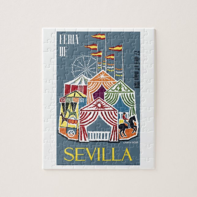Puzzle Poster 1960 del festival de España Sevilla (Vertical)