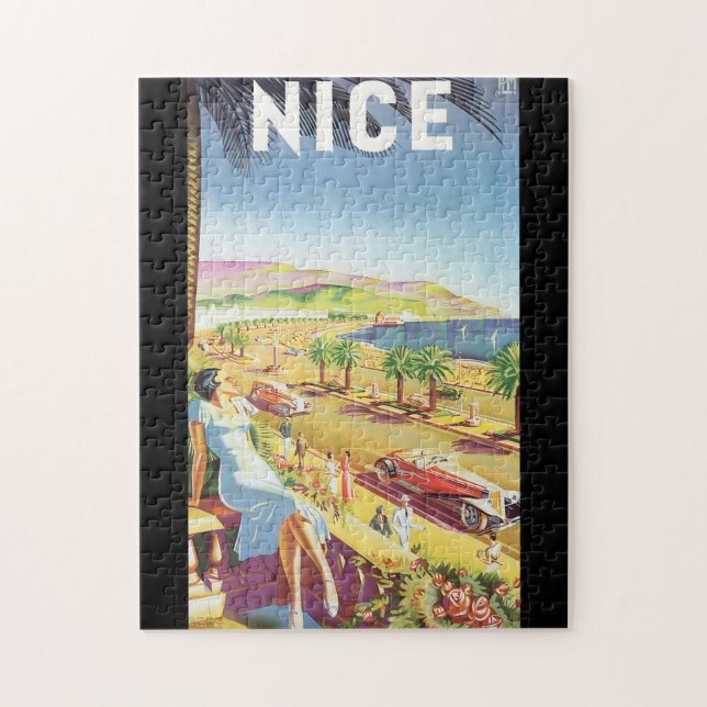 Puzzle Poster agradable del viaje del vintage (Vertical)
