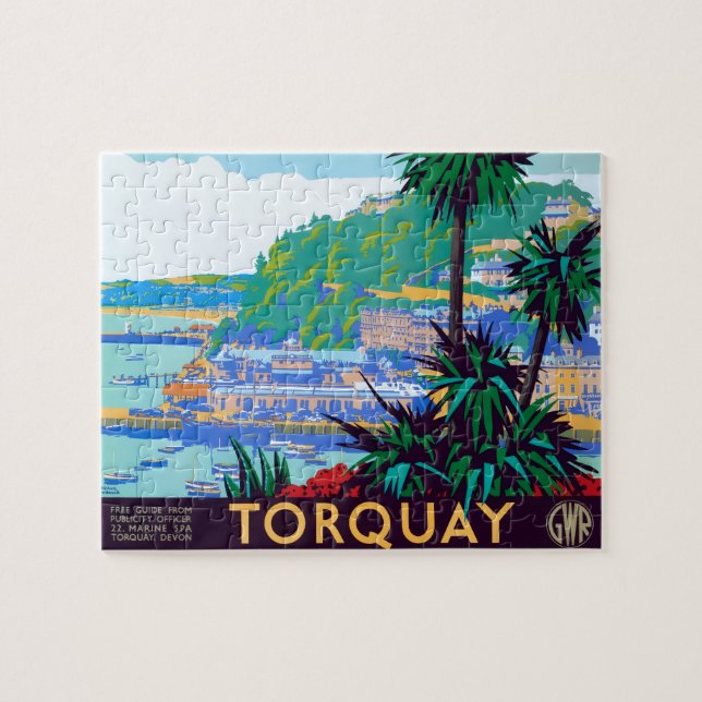 Puzzle Póster antiguo de Torquay (Horizontal)