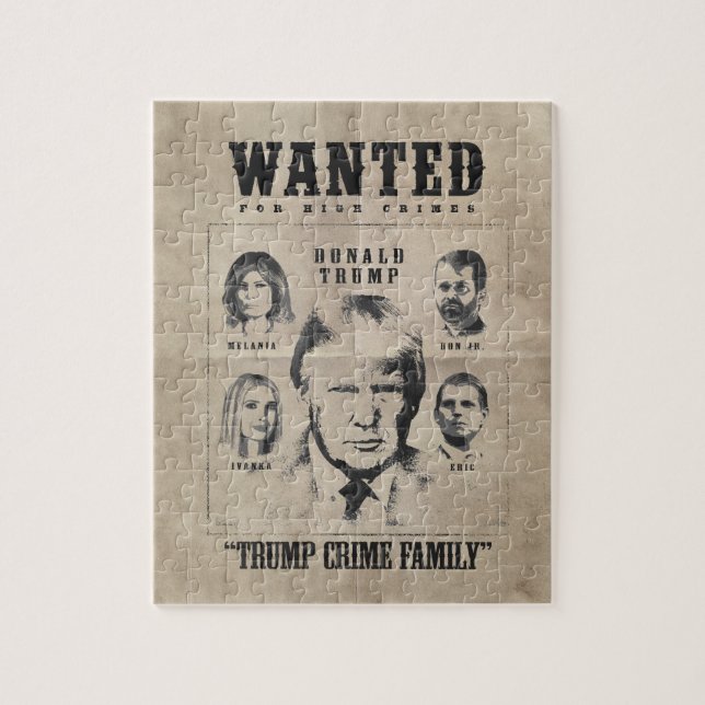 Puzzle Poster buscado: Familia Crítica Trump (Vertical)