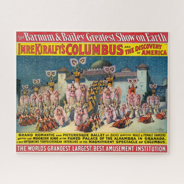 Puzzle Poster Circo De Bailarines Ante El Rey Morisco (Horizontal)
