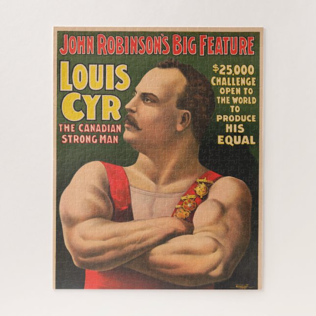 Puzzle Poster Circus Mostrando El Cicr Louis Con Los Braz (Vertical)