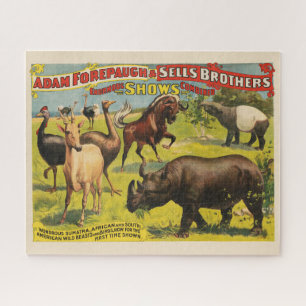 Puzzle Poster Circus Para Adam Forepaugh Y Vende Hermanos
