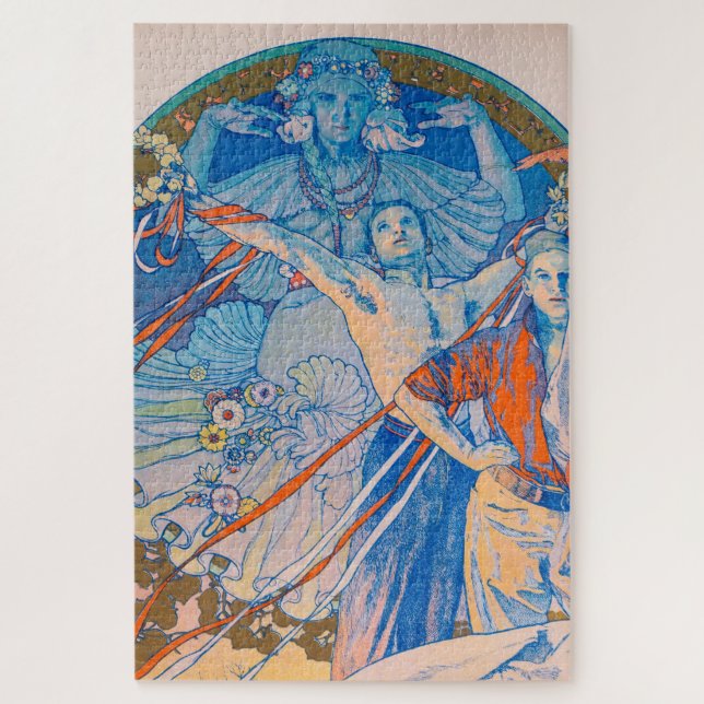 Puzzle Poster de Alphonse Mucha en el Festival Sokol (192 (Vertical)