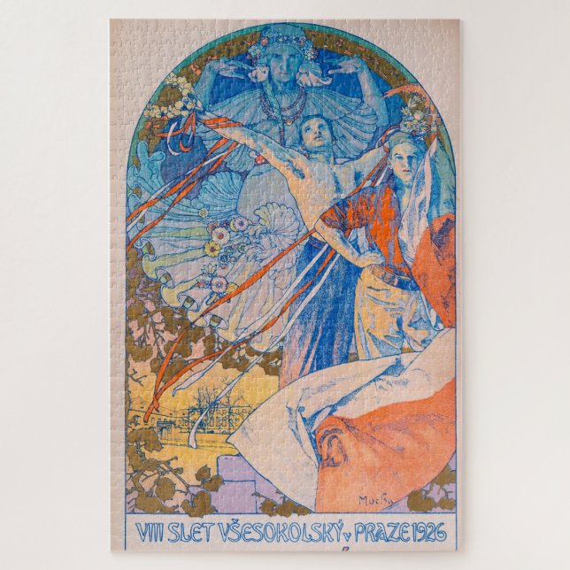 Puzzle Poster de Alphonse Mucha en el Festival Sokol (192 (Vertical)