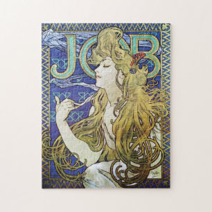 Puzzle Poster de Art Nouveau por Alphonse Mucha - Chica d