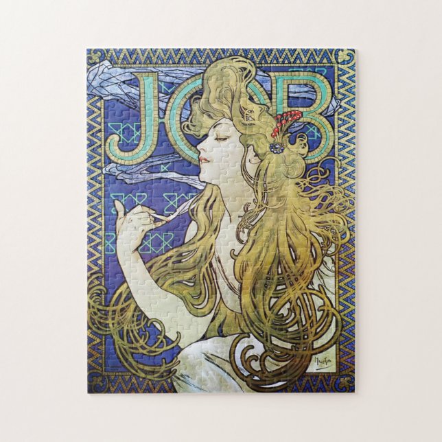 Puzzle Poster de Art Nouveau por Alphonse Mucha - Chica d (Vertical)
