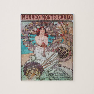 Puzzle Poster de Art Nouveau por Alphonse Mucha Monaco Ch