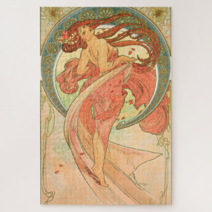Puzzle Poster de arte de época bailado por Alphonse Mucha
